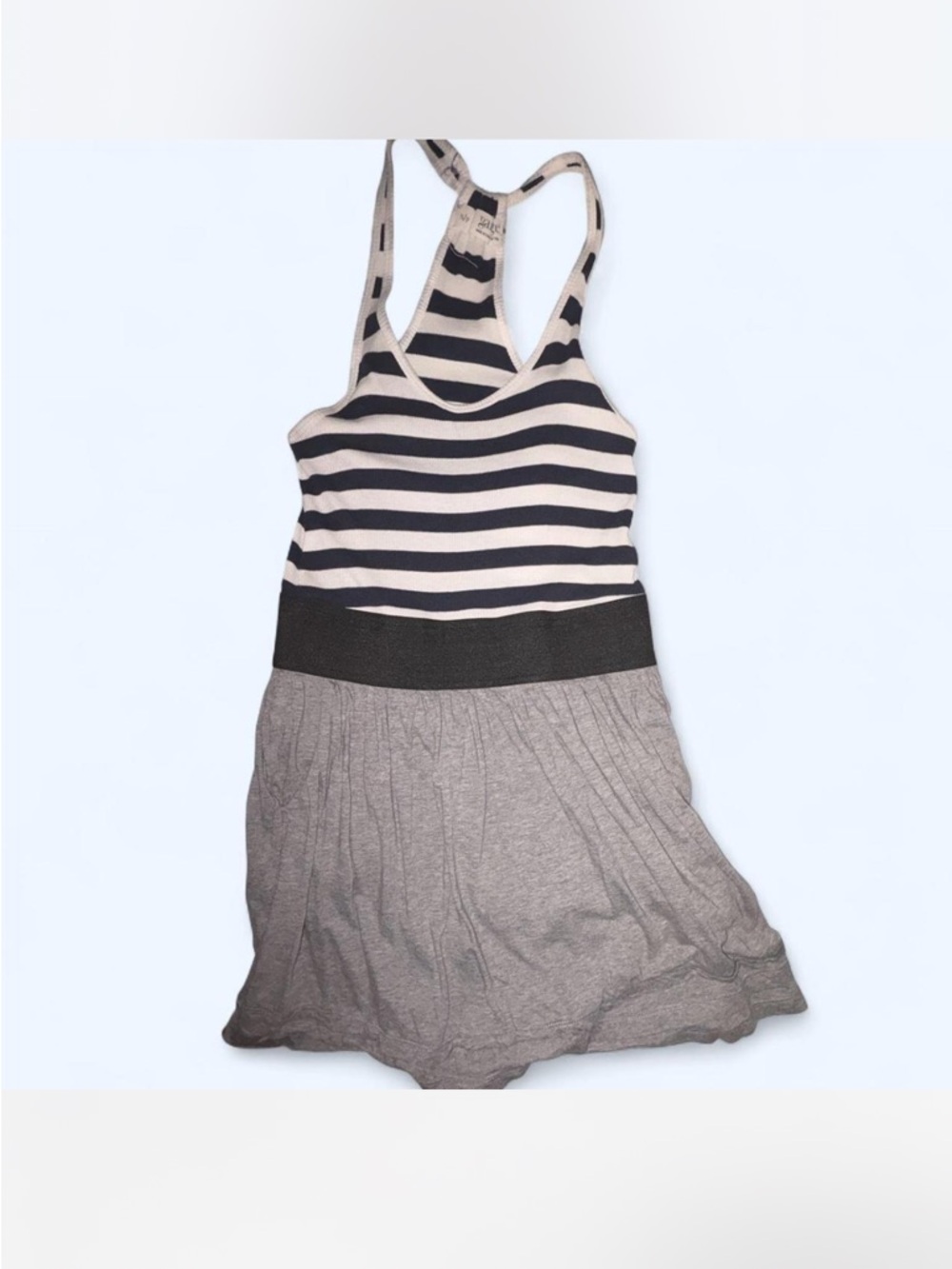 Garage Black and white Y2K  Striped mini dress
